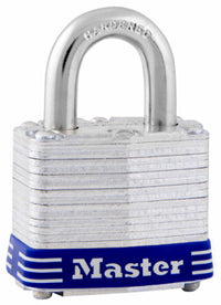 4-Pin Keyed Padlock, Laminated, Maximum-Security, 1-1/2 In.