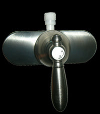 Rv Shower Valve 4" Single Lever W/Decorative Lever Hdl & Vac Brk Nickel Finish