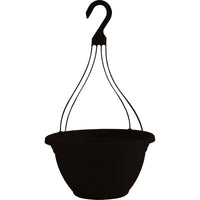 Akro-Mils 15 in.   H X 7.5 in.   W Resin Hanging Basket Black