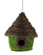 Syndicate Sales Inc 1281-04-070 12 Preserved Moss Harper Birdhouse With Decorative Wicker