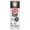 Krylon Dual Hammered Brown Paint + Primer Spray Paint 12 oz (Pack of 6)