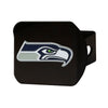 NFL - Seattle Seahawks  Black Metal Hitch Cover - 3D Color Emblem