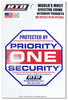 Ready to Defend RTD Security Series English Priority One Security Window Decal Vinyl 5 in. H x 5 in. W (Pack of 12)