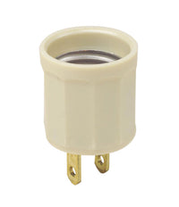 Leviton  Plastic  Medium Base  Socket Adapter  1 pk