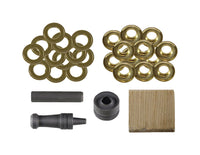 GRIP 1-1/8 in. Dia. x 1/2 in. Dia. Brass Grommet Repair Kit 12 pk