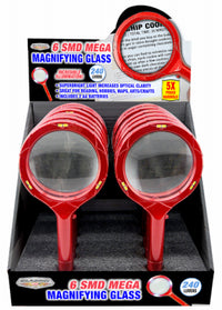 6 SMD Mega Magnifying Glass, 240 Lumens (Pack of 12)