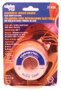 Alpha Fry 1 oz. Repair Solder 0.09 in. Dia. Tin/Lead 40/60 1 pc. (Pack of 10)