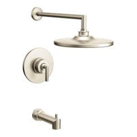 Brushed nickel Posi-Temp(R) tub/shower