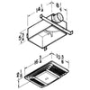 Broan 70 CFM 4 Sones Bathroom Ventilation Fan/Heat Combination with Lights