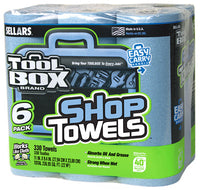 Blue Shop Towels, 6-Roll Pack