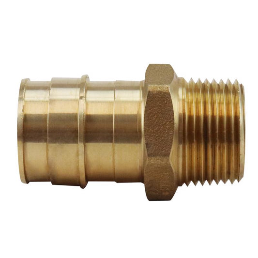 Watts Brass Pipe Fitting, Straight Compression Manifold, Male 3/4in to Male  1/2in