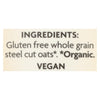 Nature's Path Organic Steel Cut Gluten Free Oats  - Case of 6 - 30 OZ