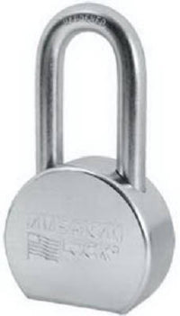 2-1/2 In. High-Security Padlock, Zinc Plated Solid Steel, 5-Pin  Keyed-Alike