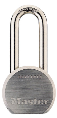 Master Lock Solid Steel Body 2 L in. Shackle Contractor Grade Padlock 2-1/2 W in.