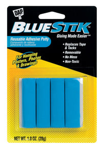 DAP Blue Stik Low Strength Latex Adhesive Putty 1 oz. (Pack of 12)