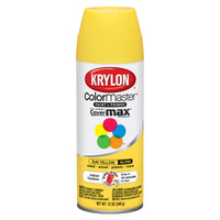 Krylon ColorMaster Gloss Sun Yellow Spray Paint 12 oz. (Pack of 6)