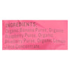 Peter Rabbit Organics Fruit Snacks - Raspberry Banana and Blueberry - Case of 10 - 4 oz.