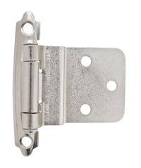 Amerock 2-3/4 in. L Satin Nickel Door Hinge 2 pk