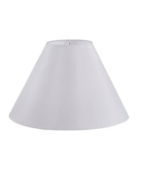 Living Accents Empire White Fabric Round Hardback Shade 1 pk (Pack of 3)