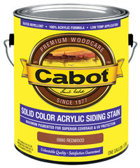 Solid Color Acrylic Siding Stain Redwood - Gallon (Pack of 4)