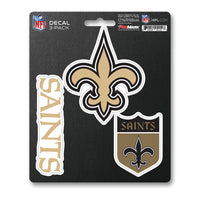 NFL - New Orleans Saints 3 Piece Decal Sticker Set