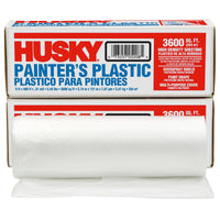 Husky 9 ft. W X 400 ft. L X 0.31 mil T Painter's Plastic Sheeting 1 pk