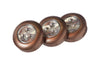 Fulcrum  LIGHT IT  Bronze  Battery Powered  LED  Puck Light  3 pk