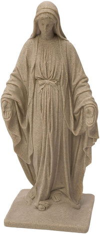 Virgin Mary Statue – Natural Sandstone Appearance – 34"