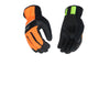 Kinco  Men's  Outdoor  Synthetic Leather/Terry Cloth  Hi-Viz  Gloves  Black/Green/Orange  XL  1 pk