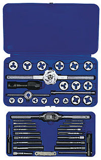 SAE Machine Screw & Fractional Tap & Hex Die Set, 41-Pc.