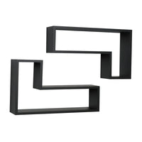 Knape & Vogt 12.5 in. H X 21 in. W X 5 in. D Black Wood Shelf Kit