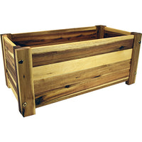 Crate-Style Wood Planter, 19 x 8.25-In. (Pack of 6)