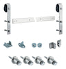 National Hardware Satin Steel Sliding Door Track Kit 1