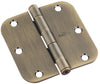 National Hardware 3-1/2 in. L Antique Brass Door Hinge 3 pk