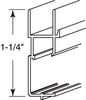 Prime-Line Triple Track Window Frame Bottom Frame Aluminum White Finish 72" L Boxed (Case of 6)