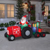 Gemmy  LED  Inflatable  Santa on Tractor