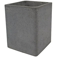 Planter, Square, Fiber Cement, 4 x 4.7-In. (Pack of 4)