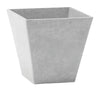 Novelty Artstone 11.5 in. H X 11.75 in. W X 11.75 in. D Resin/Stone Powder Ella Planter Gray