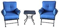 Uptown 3-Pc. Chat Set, Steel Spring Rocker Chairs