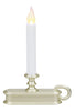 Christmas LED Candle, Battery-Operated, Pewter