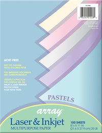 Pacon 101048 8-1/2 X 11 Pastel Bond Paper 100 Count