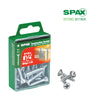 SPAX No. 12 x 1-1/4 in. L Phillips/Square Flat Head Zinc-Plated Steel Multi-Purpose Screw 15 each