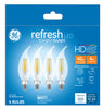 GE Refresh CAC E12 (Candelabra) LED Bulb Daylight 40 Watt Equivalence 4 pk