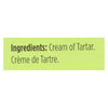 Spicely Organics - Cream of Tartar - Case of 6 - 0.5 oz.