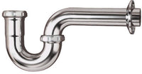 P-Trap Drain Pipe, Chrome-Plated, 17-Ga., 1.5 x 1.5-In.