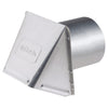 DeFlect-O  7 in. Dia. Aluminum  Wall Cap With Damper