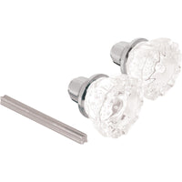 Prime-Line Security Fluted Satin Nickel Entry Knobs 1-3/4 in.