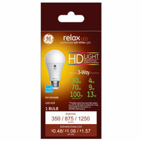 Relax HD LED 3-Way Light Bulb, Soft White, 4/7/13-Watts