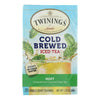 Twinings Tea - Cold Brew Tea Green Mint - Case of 6 - 20 BAG